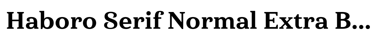 Haboro Serif Normal Extra Bold image